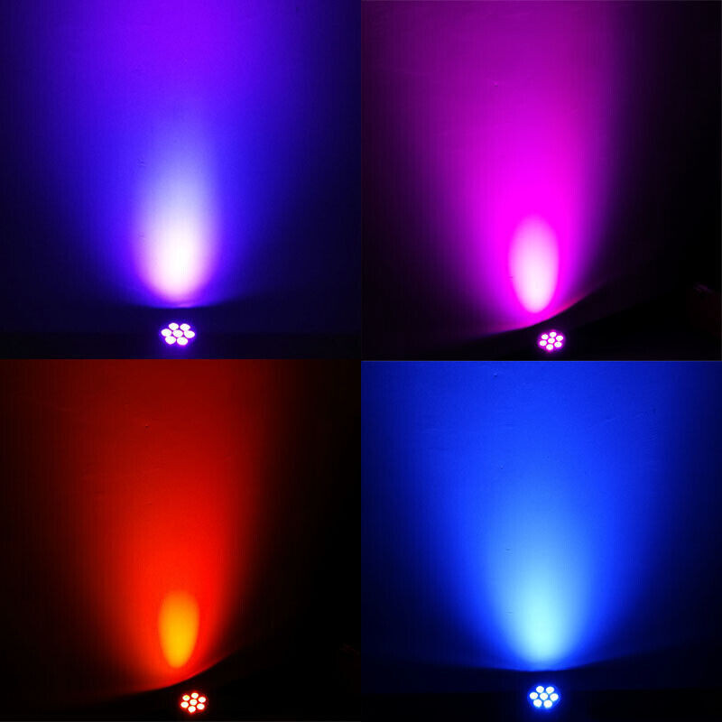 SHEHDS 2Pcs LED 7x18W Wash Moving Head Lighting RGBWA+UV 6in1 For KTV Bar Park