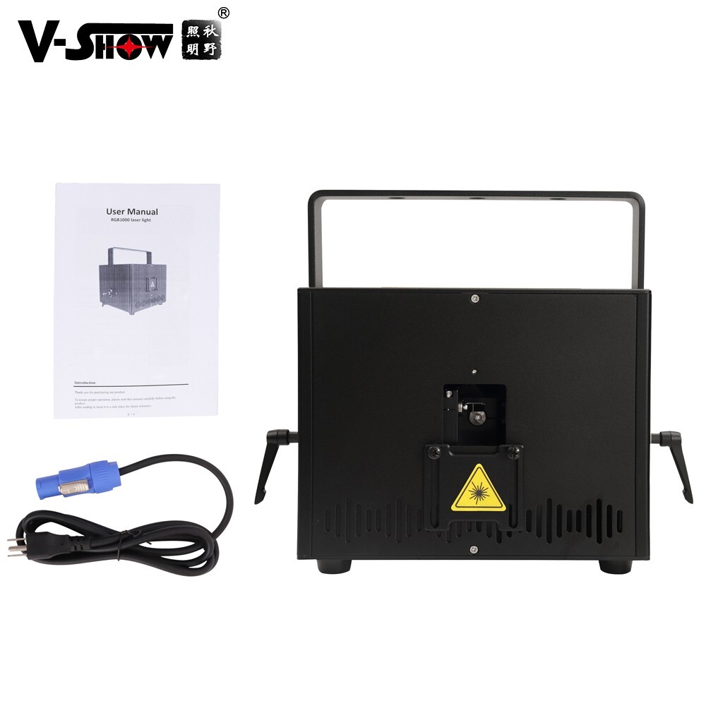 VSHOW 1pc 10w Full Color RGB Animation Laser 10w Stage Laser Light Disco Lasers