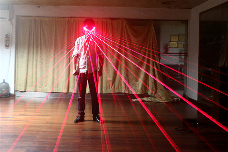 Red/Green/Blue LED Laser Glasses Lighting Bar Stage Show DJ Club Party Dancer