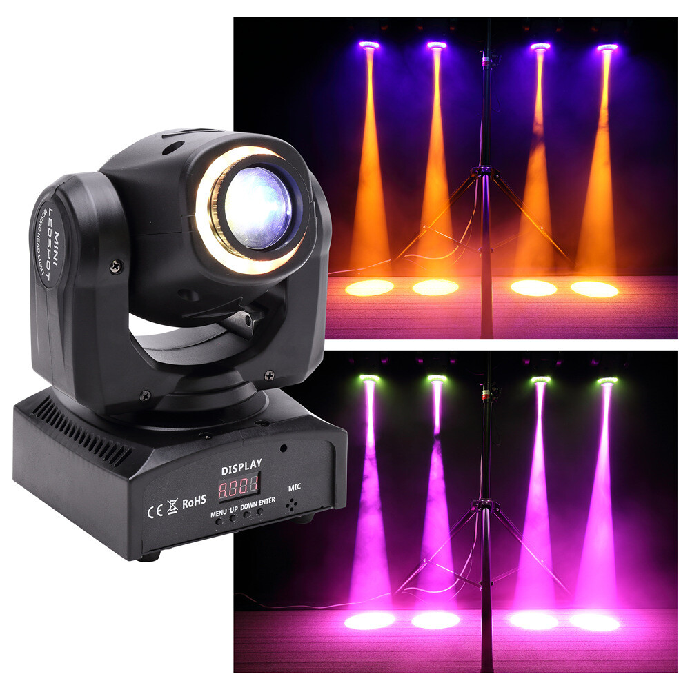 50W LED Moving Head Light DJ Lights Stage Lighting With 8 Gobo By DMX Sound