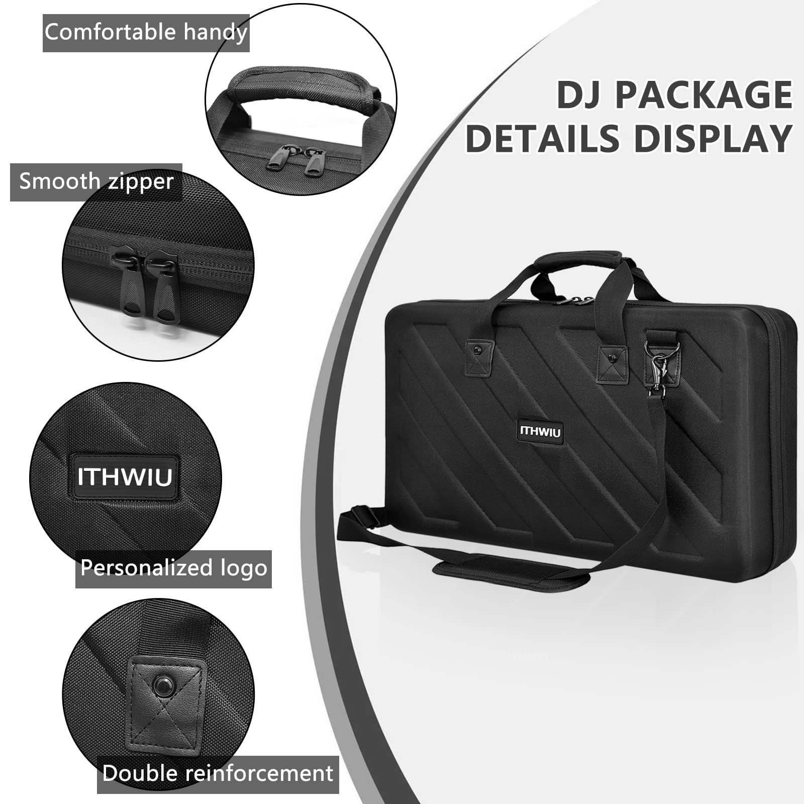 ITHWIU Lightweight Molded Hard Shell EVA Storage Carrying Case, Fits Pioneer …