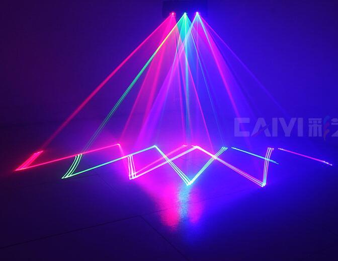 DMX 3D Effects Red Green Blue Laser Light for Christmas Decor Party 1500mW
