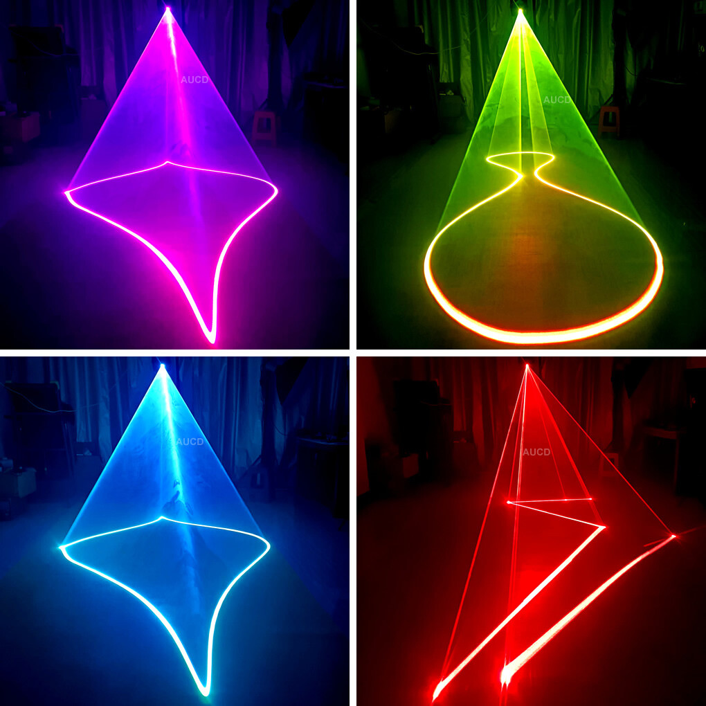Remote APP Animation RGB Laser Projector Lights Disco DJ Party Show Stage Lights