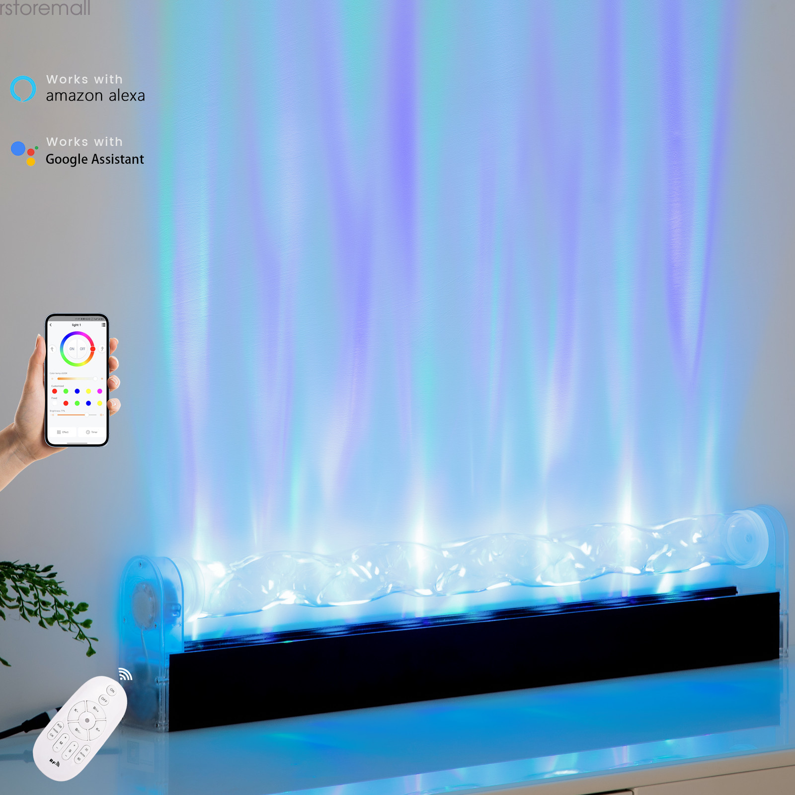 Ocean Wave RGBW Dynamic Wall Washer Bar Light 10 LED Color Party Stage Wall Lamp