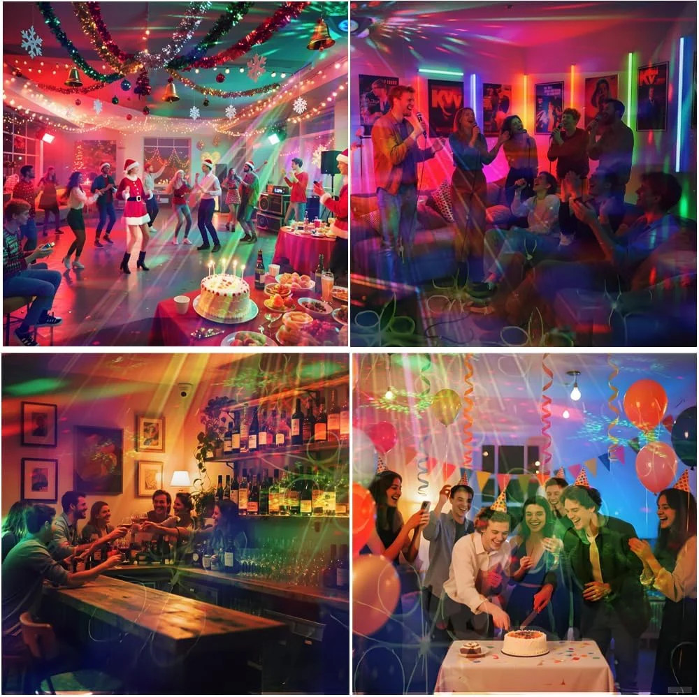 Disco Ball Party Lights Indoor Outdoor, Dj Lights Disco Ball Decor Party Strobe