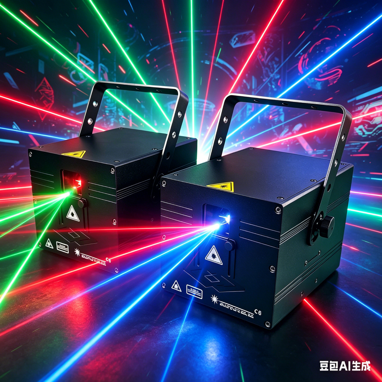 2pc 10W RGB Full Color Laser Light 40Kpps RGB Animation Laser Stage Light Lazer