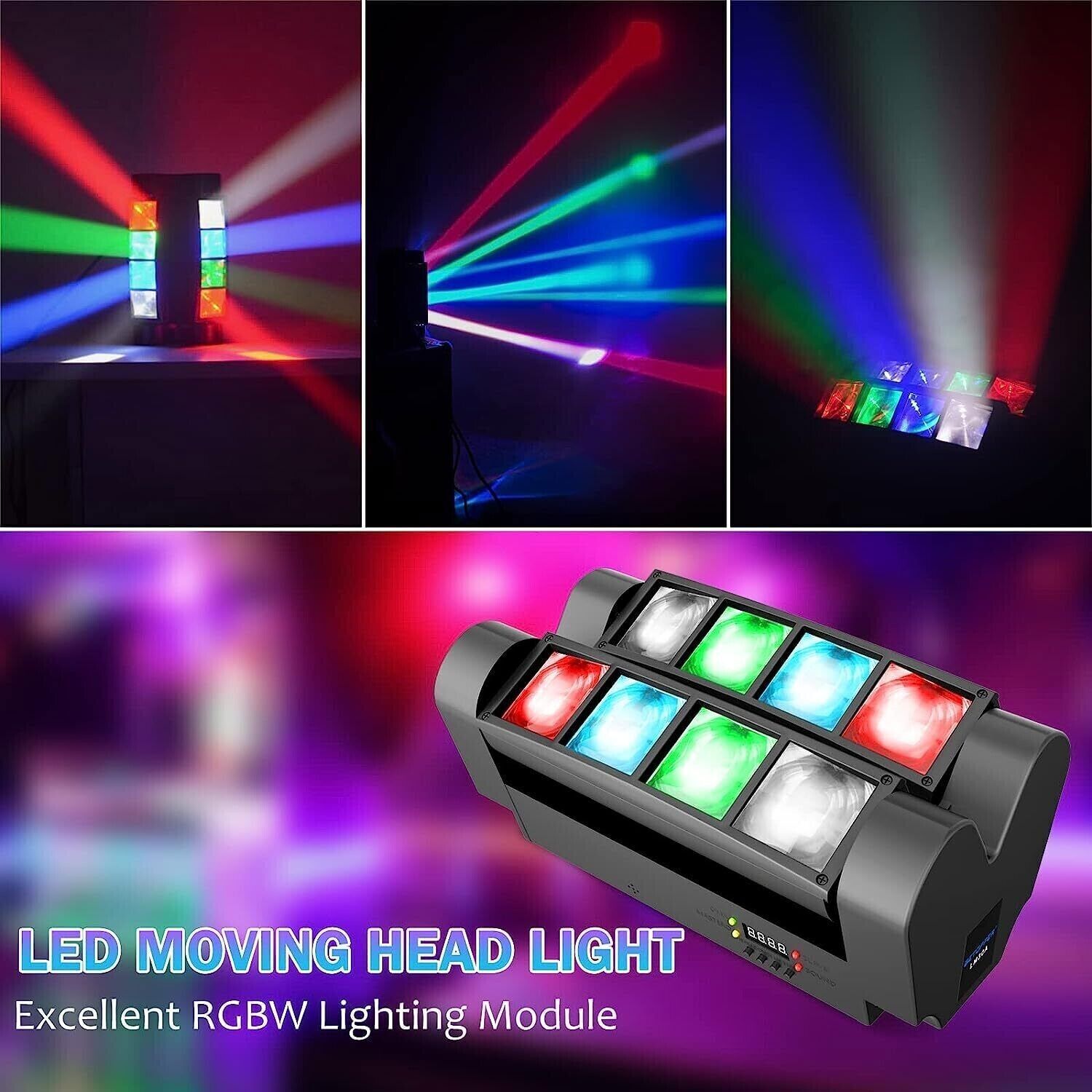 1024Pattern LED Stage Light Laser Projector RGB DJ Disco Party KTV Show Lighting