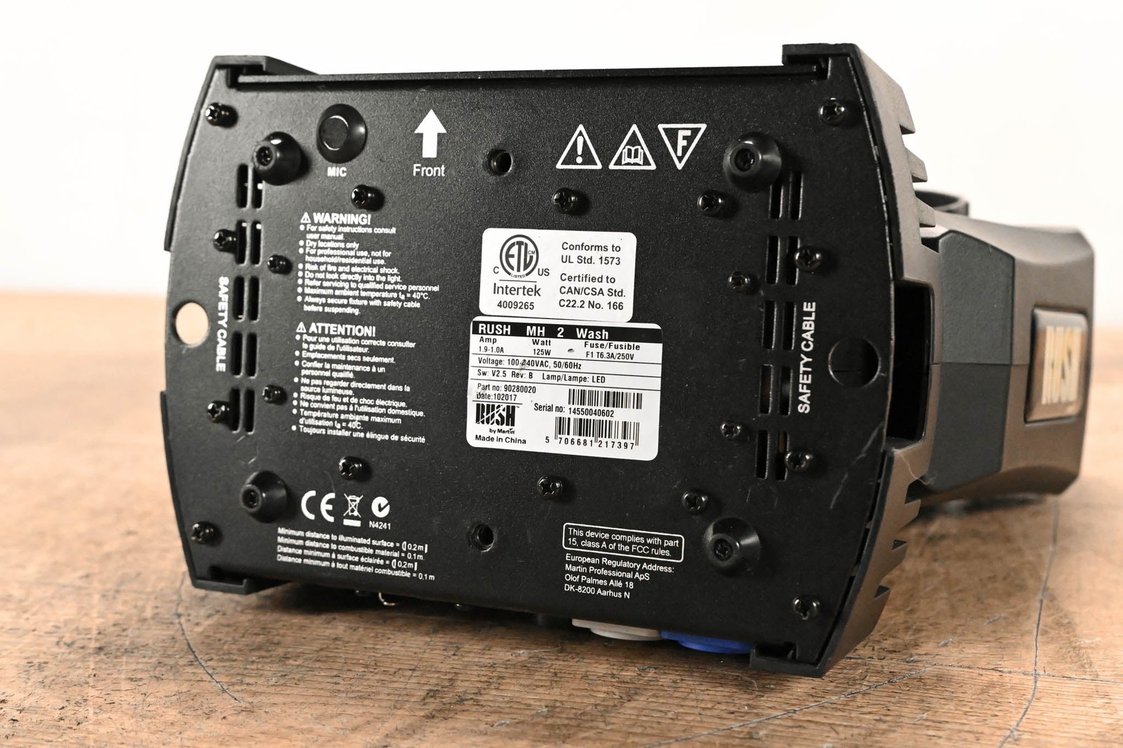 Martin Lighting RUSH MH 2 Wash LED Wash Moving Head Fixture CG01V4N