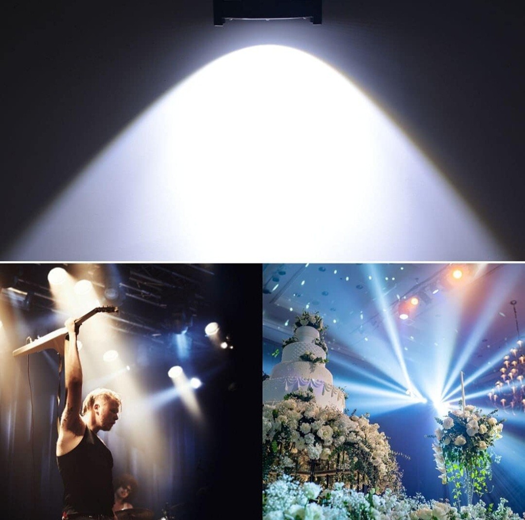 Seven Stars 200W COB Lights, LED Par Light Warm White & Cool White Stage Wash Li