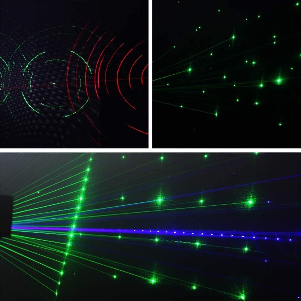Party Lights DJ Disco Light,9 Lens Stage Lighting Support and Sound Activated…