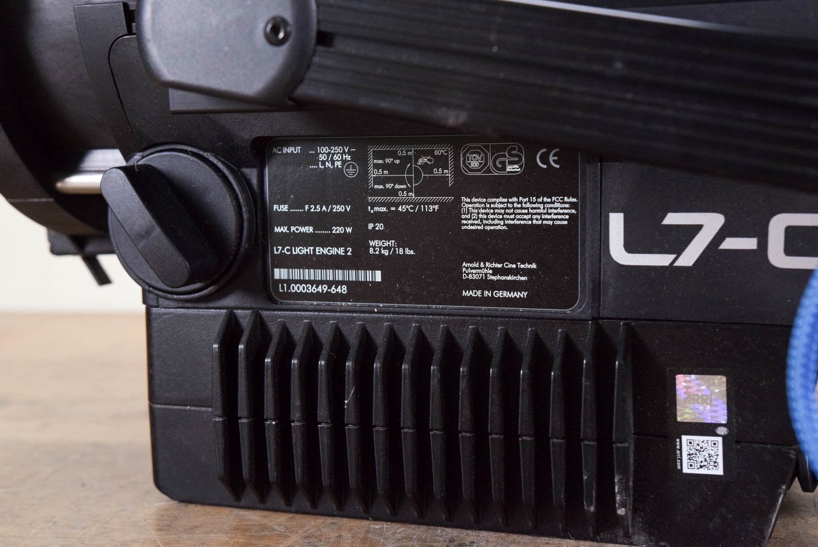 ARRI L7-C LE2 Color LED Fresnel CG00SY6