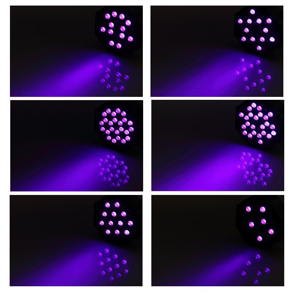 Black Lights, U`King 72W 36LED UV Blacklight with Glow in The Dark Party Supplie