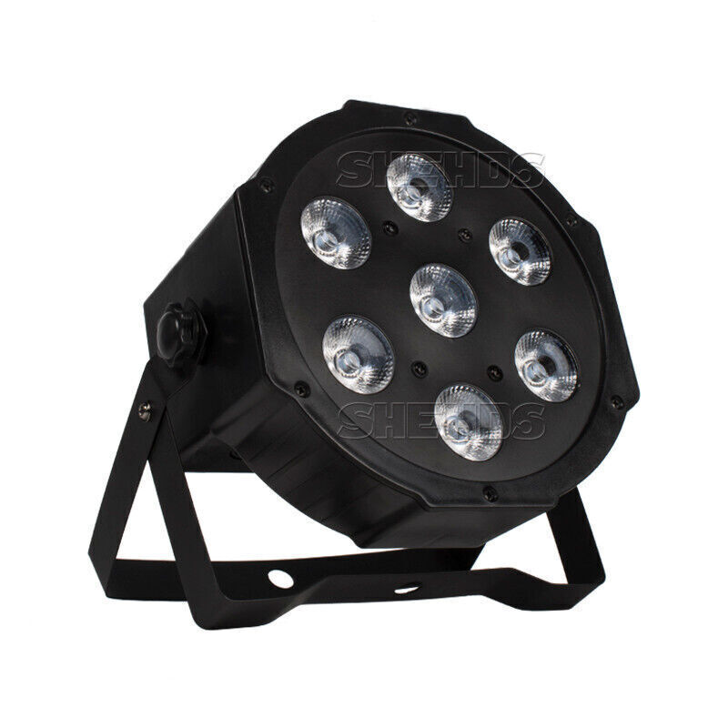 SHEHDS LED 7X18W RGBWAUV Par Light Wash for DJ Disco Stage Home Party Show