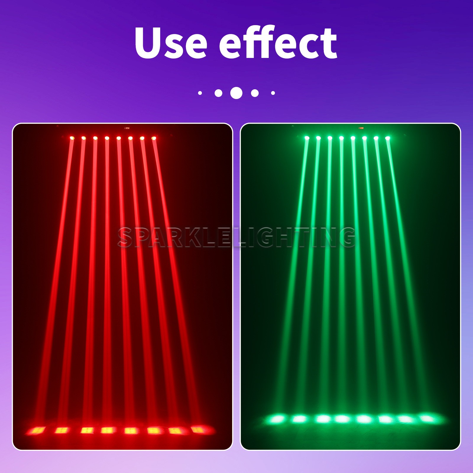PAIDUN 8 Eyes Beam LED RGBW Moving Head Light Bar DMX512 Music Control DJ Disco