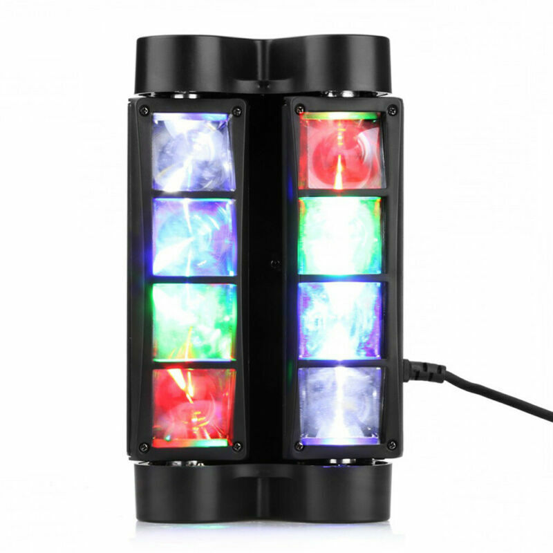 1/2X 8 LED Spider Moving Head Beam Stage Lighting RGBW DMX Disco Party DJ Lights