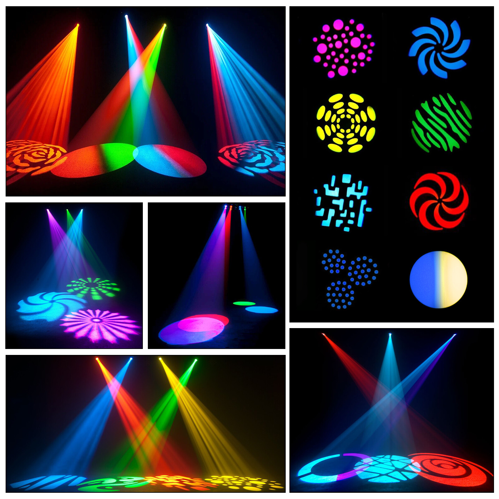 80W LED Moving Head Stage Light RGBW Gobo Spot Club Disco DJ Party Lighting DMX