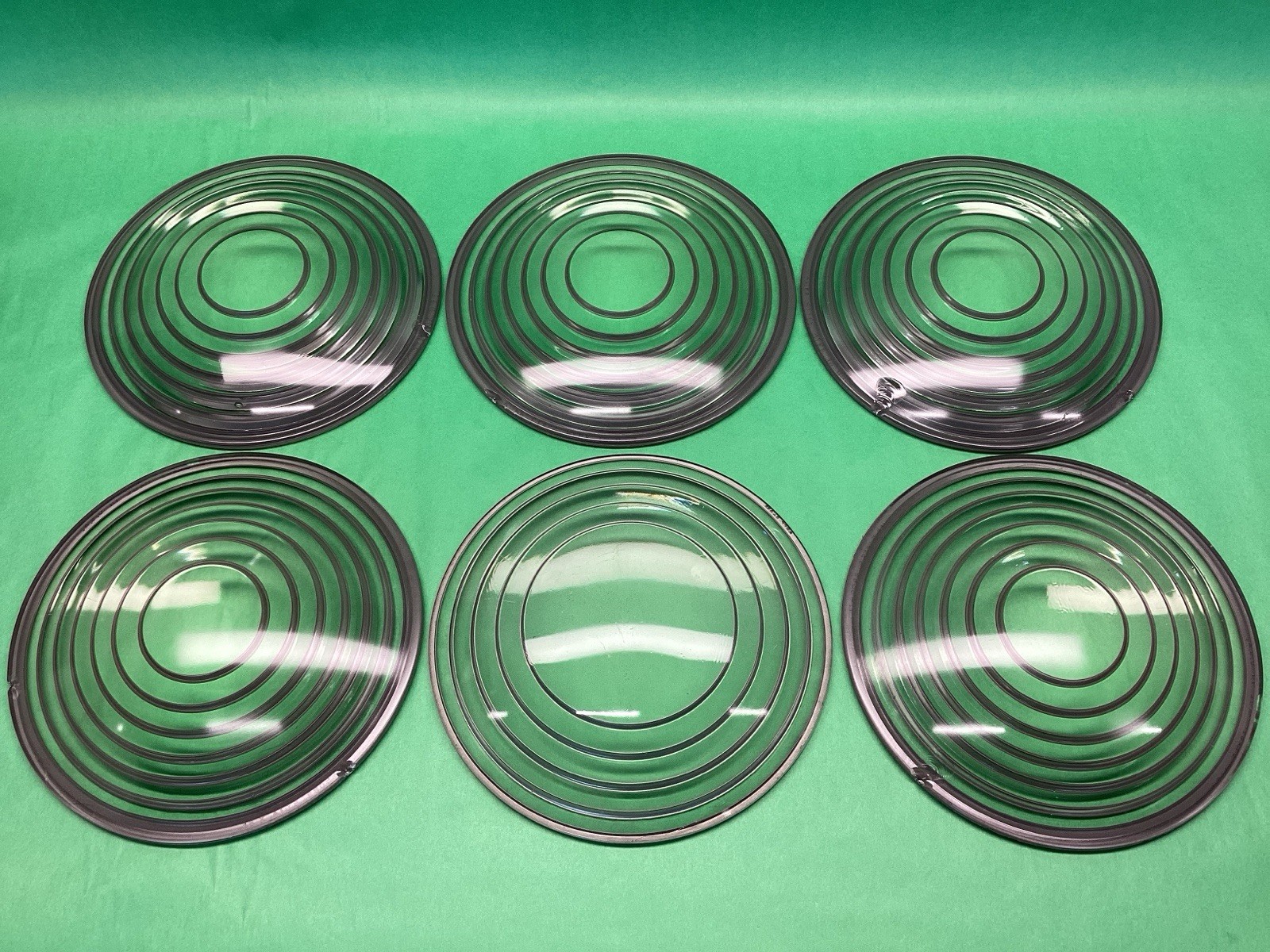 x6 KOPP 8” Fresnel Glass Lens Smooth – MINOR CHIPS – Stage Lighting – LOT OF 6
