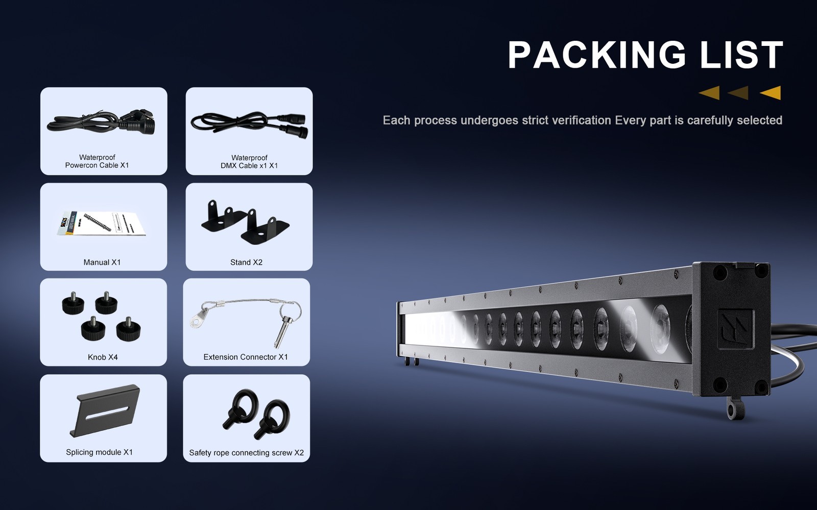 IP65 18x10W RGBWAUV Beam Wash Wall Light Strobe Outdoor Show Display KTV Club