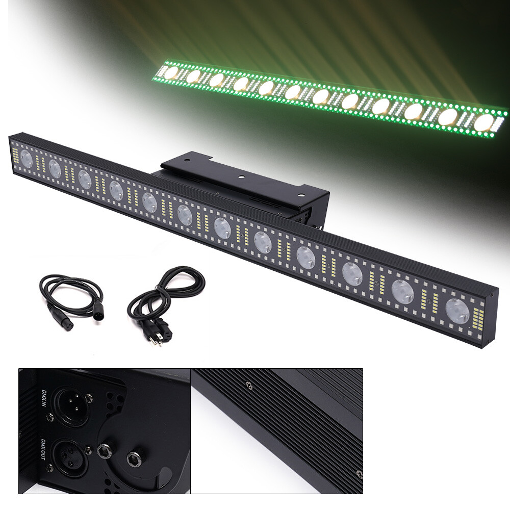 Beam Wash Bar Light RGB DMX Stage Color Mixing Strip Light DJ Party Show Lamp US