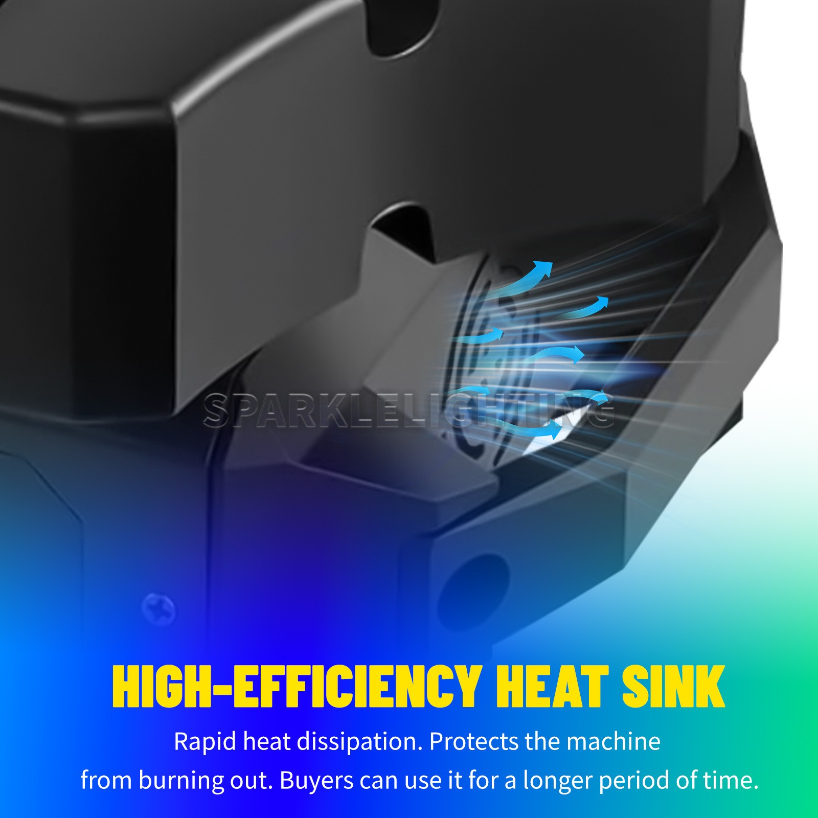 PAIDUN NEW RGBW Spider Laser Light 9LED Beam Moving Head Light Sound Activated