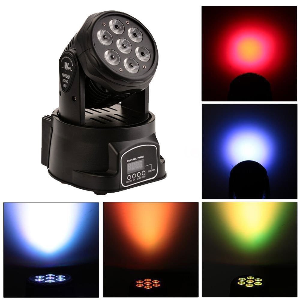 Moving Head Light 7 x 10W LED 4 in 1 RGBW Stage Lighting DJ Lights