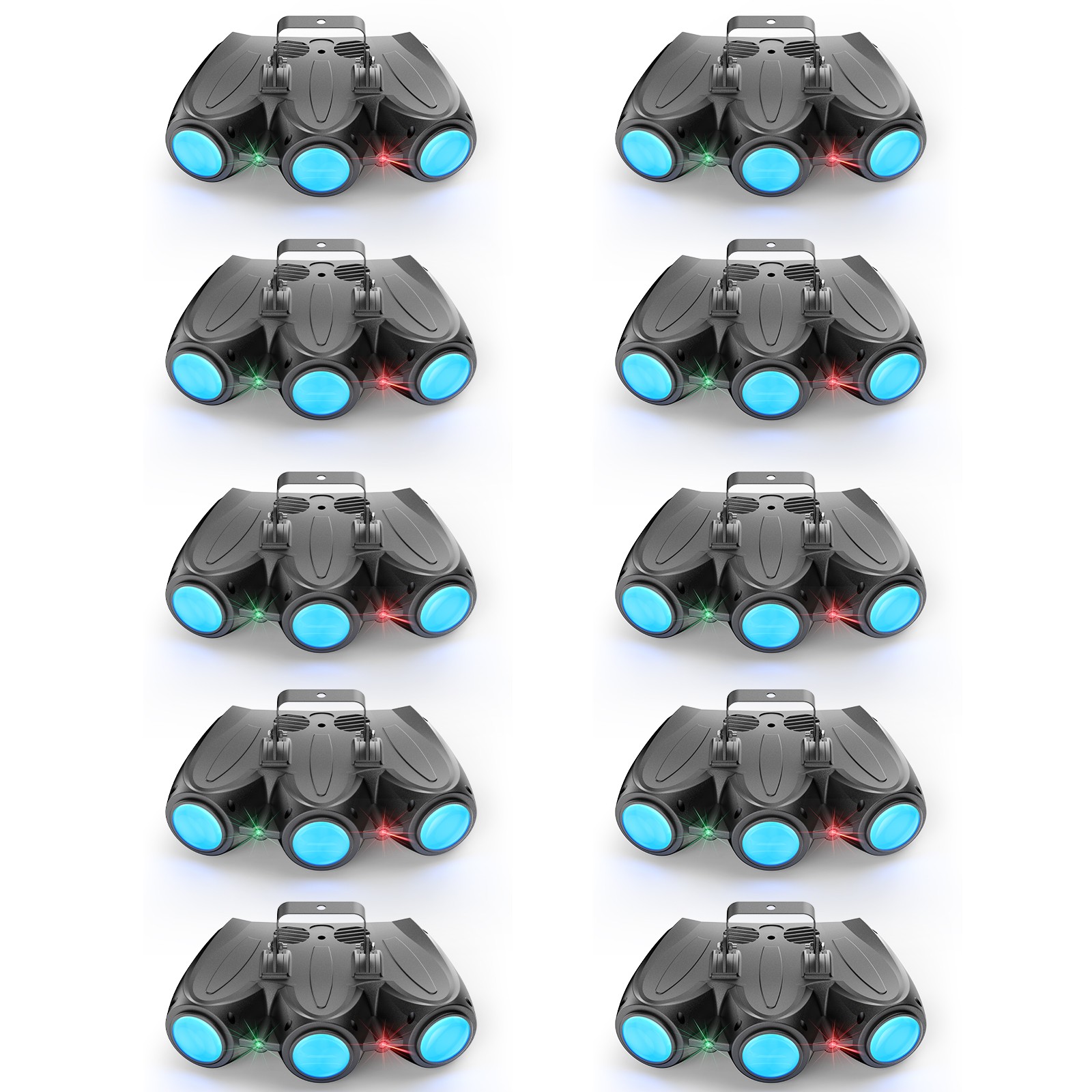 1-10PCS RGBW Stage Light 192LED Multi-Pattern Disco Laser Lighting DMX Party DJ
