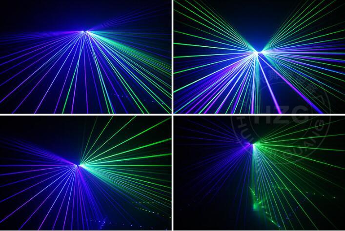 7CH DMX 6 Len RGB Beam Optical Network Laser Light Home Party DJ Stage Lighting