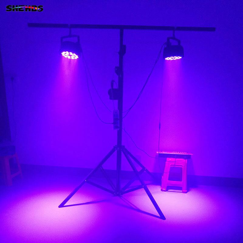 SHEHDS 18x18w RGBWA UV Par Lighting LED DMX Stage Light For DJ Disco Party Show