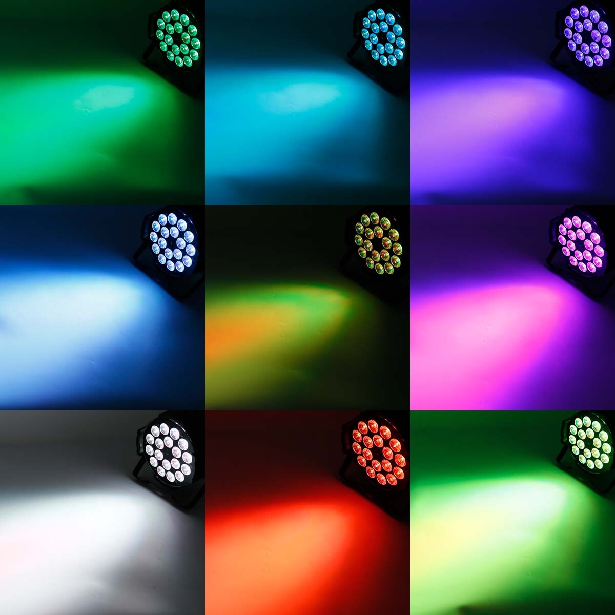 300W RGBWA 5IN1 LED Par Light DMX Stage DJ Disco Party Light Wash PAR Lighting