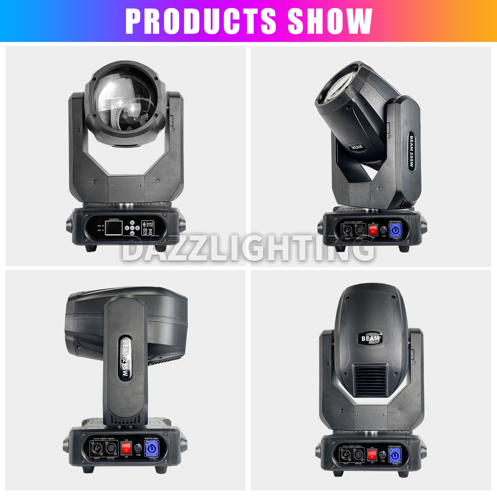 PAIDUN 295W 14R Sharpy Beam Moving Head Light Gobo Effect Wedding DJ Disco Bar