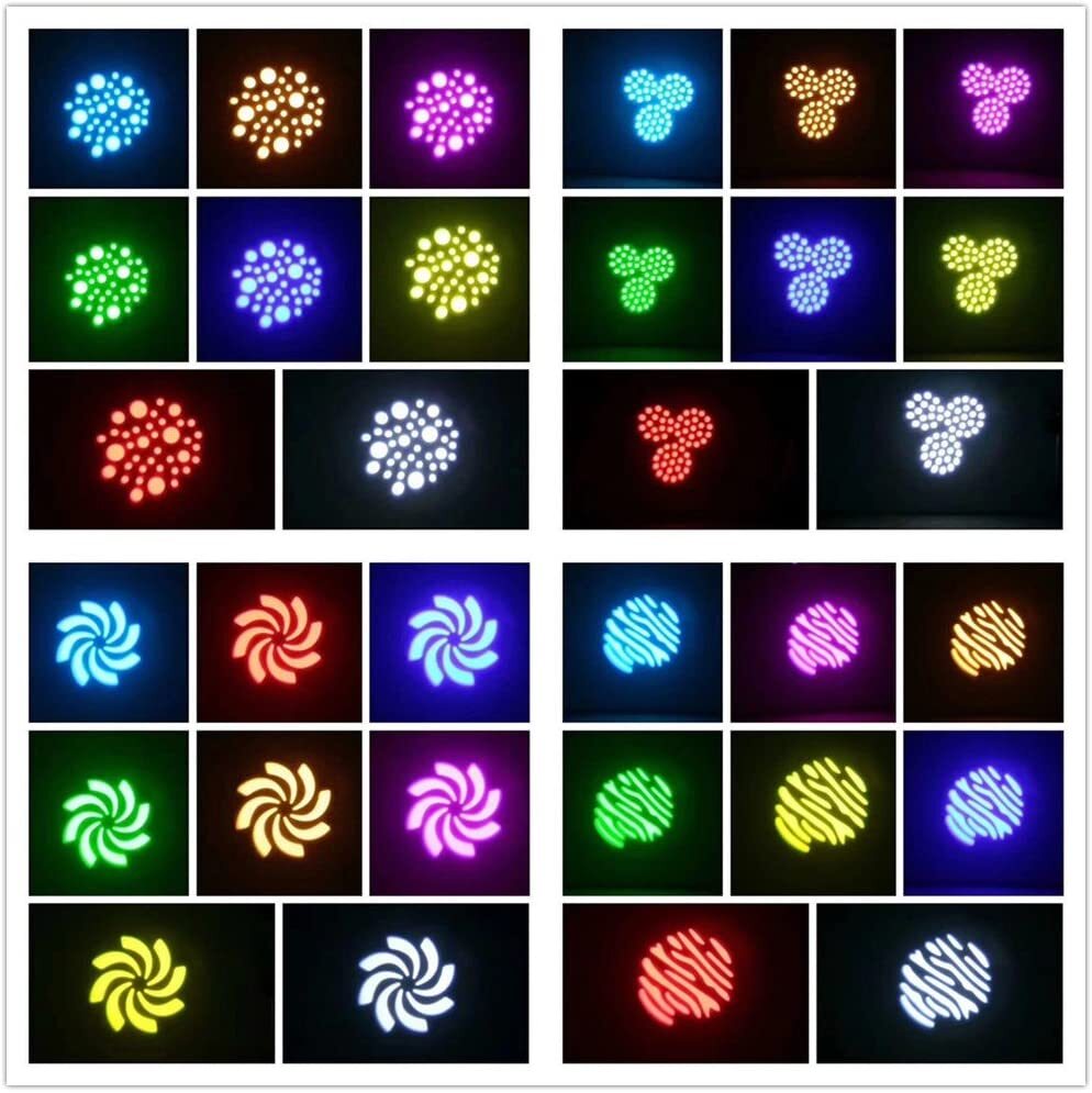 8PCS 120W LED Moving Head Light 8 Gobo 8 Pattern DMX Spotlight DJ Stage Lighting
