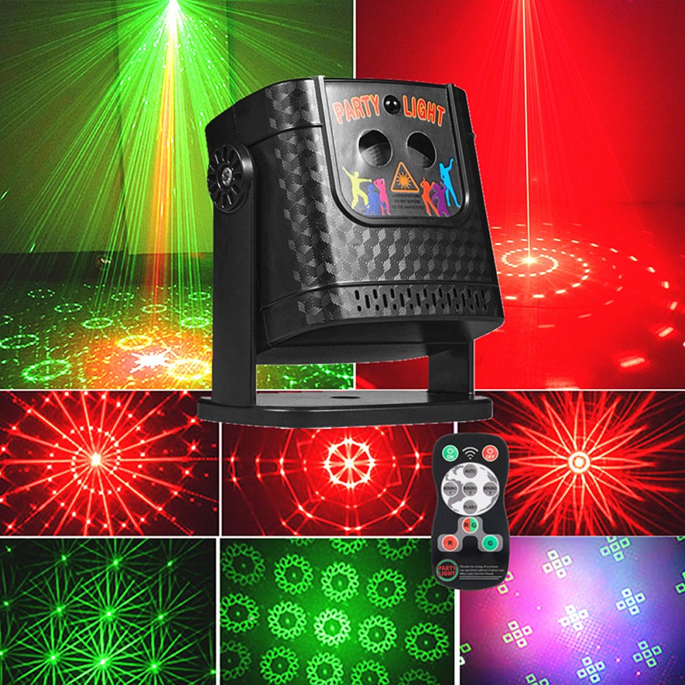 60 Pattern Party Stage Light Laser Projector LED RGB KTV DJ Disco Show Lighting