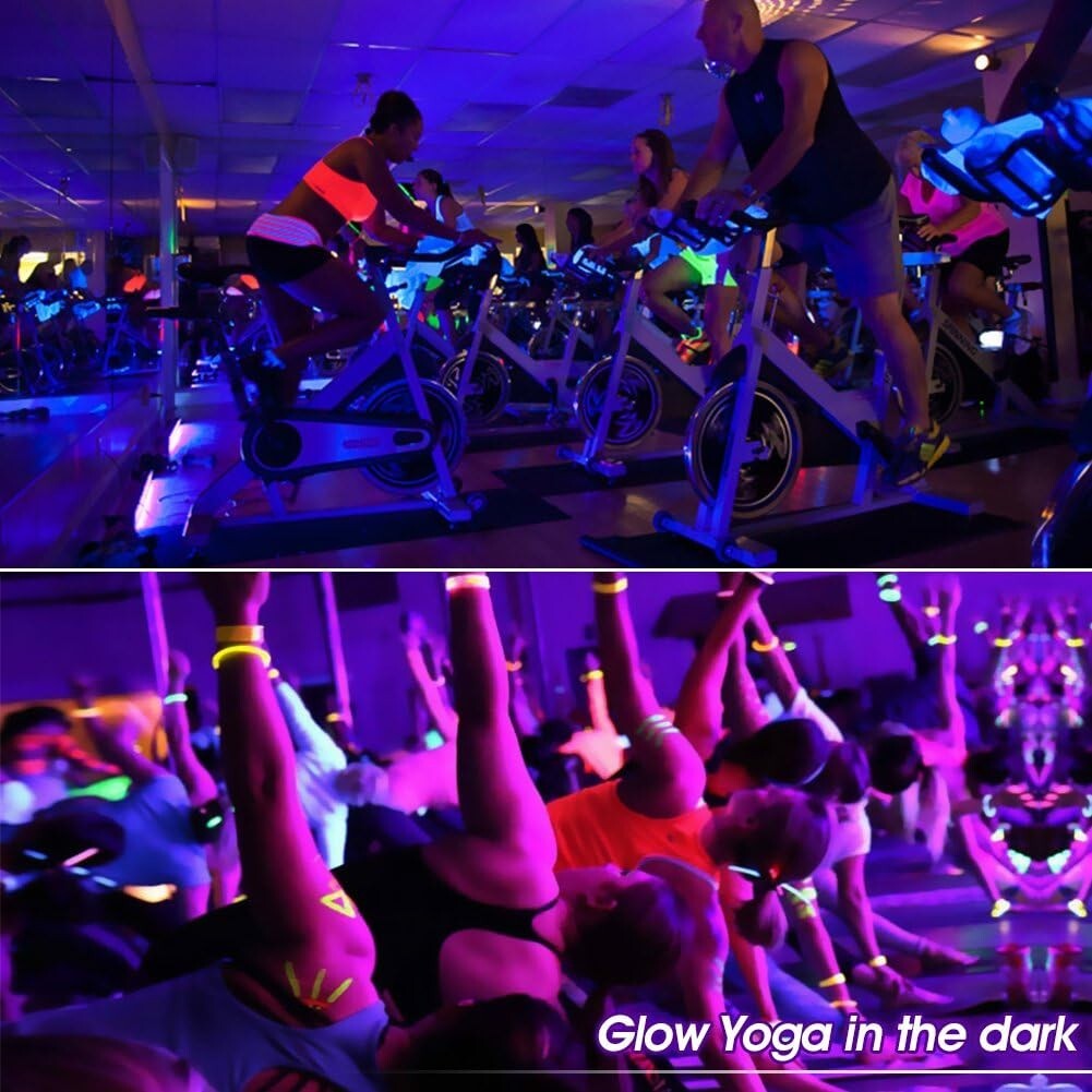Black Light, 54W 18LED UV Blacklight Bar Glow in The Dark Party Light Up for …
