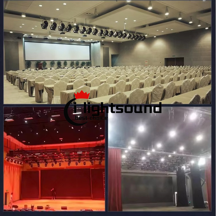 Pro Color 5 in 1 LED 300W Fresnel Light Fixture zoom spotlight for stage church