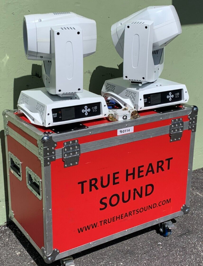 7R 230W Moving Head Beam W/Road Case #0114 (Pair)TRUEHEARTSOUND
