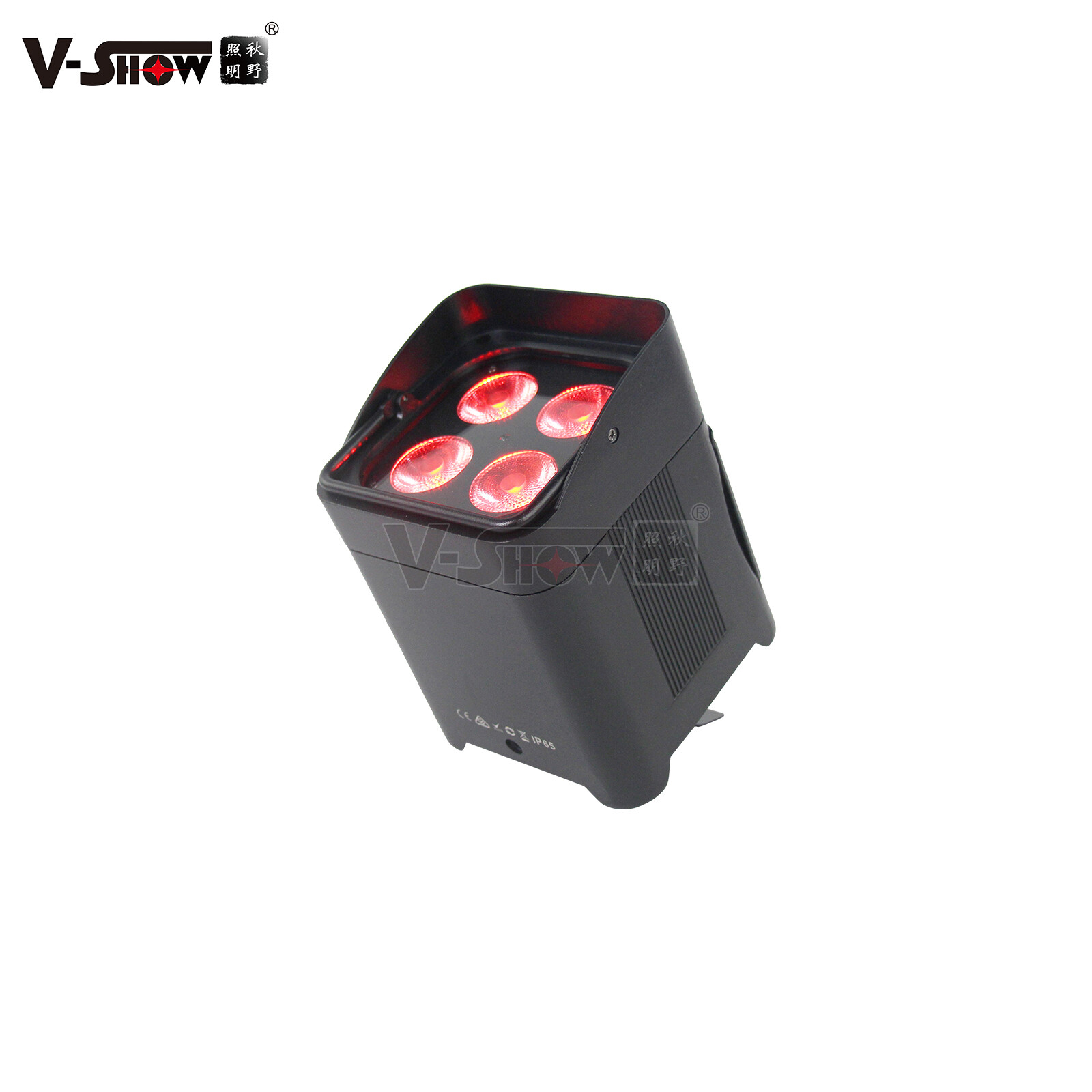 V-Show 1PC IP65 Wireless Battery Par Uplight 4x18W 6in1 RGBWA UV for Wedding