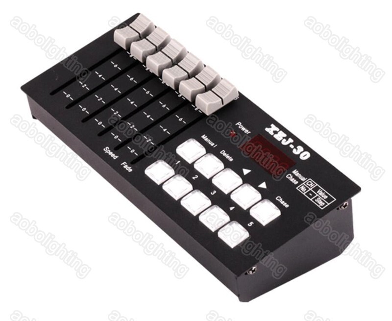 Stage Light Dmx Controller 512 Battery Powered Mini Stage Lighting Console 30CH