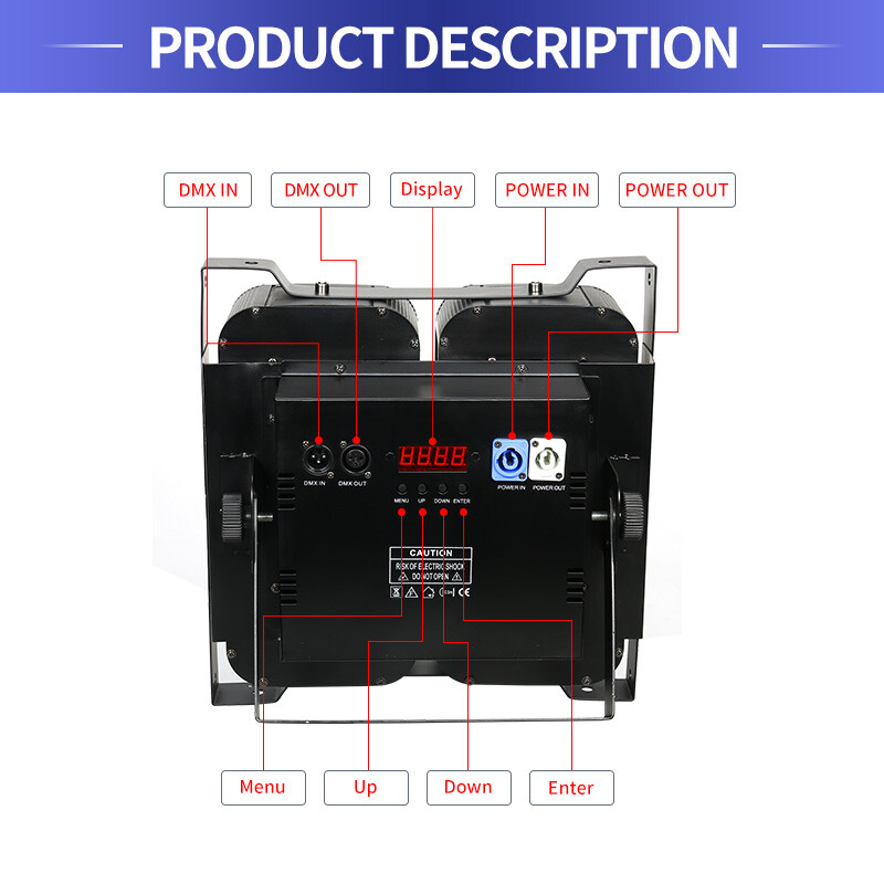 400W LED Par Light COB Blinder Audience Stage Light DMX512 DJ Party Wedding