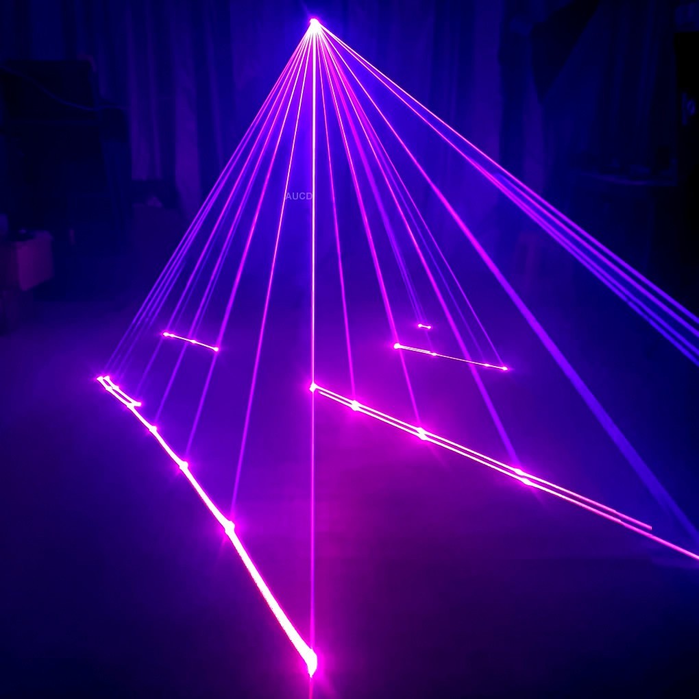 6PCS 5W iOS Android RGB Animation DMX iLDA Projector Laser Lights DJ Party Stage