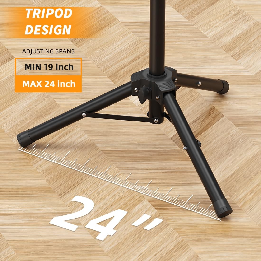Small Speaker Stands, Lightweight 35mm Compatible Insert, Adjustable Height f…