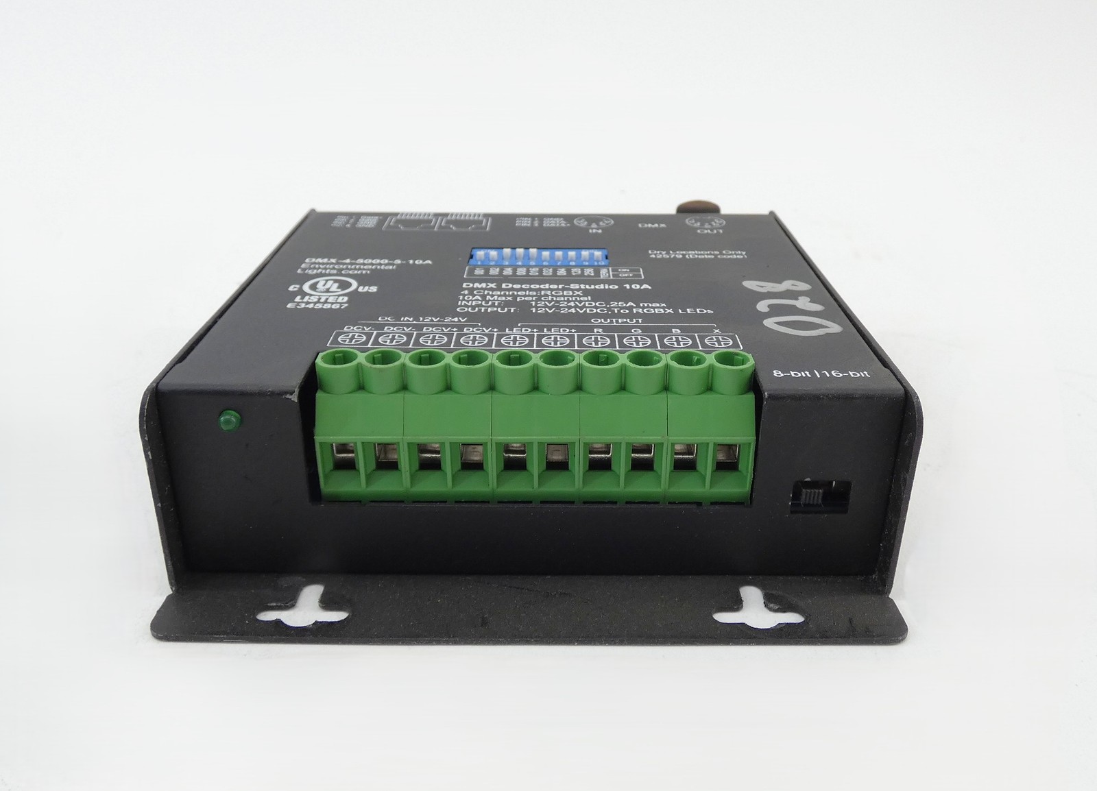 Environmental Lights DMX-4-5000-5-10A 4-Channel DMX Decoder 10A 12-24VDC