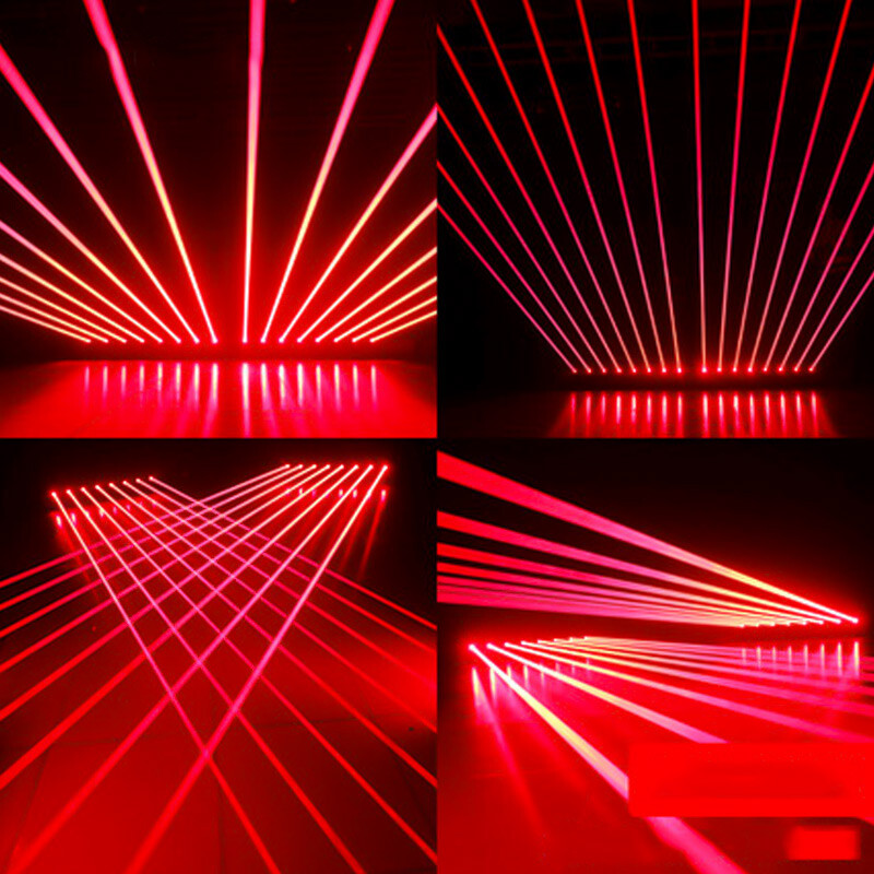 8 Eyes Laser Moving Head Light Stage Red Light Dmx512 Control DJ Party Club