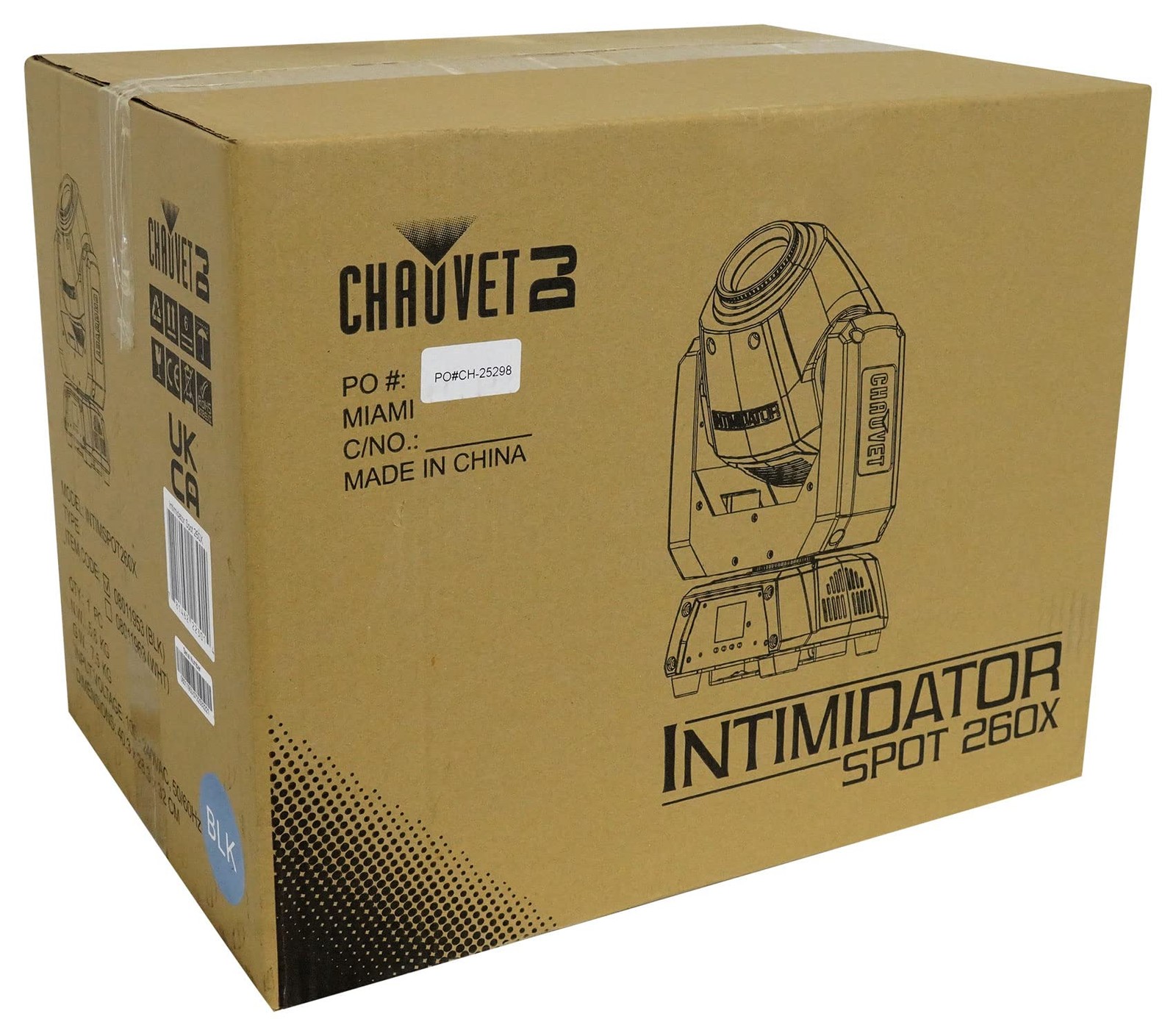CHAUVET Intimidator Spot 260X Compact Moving Head Designed Mobile Events Black