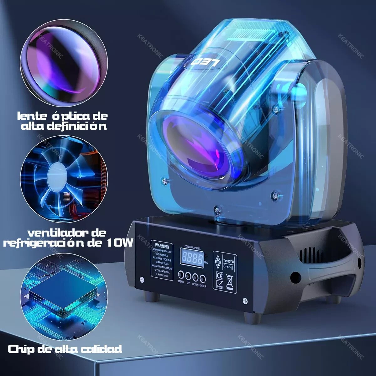 2Pcs 150W RGBW LED Moving Head Beam Light DMX512 Stage Spot DJ Disco Party Light