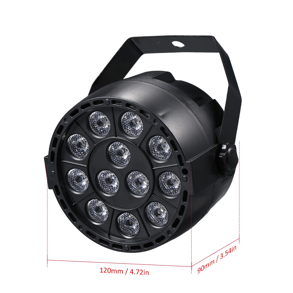AC90-240V 12 LEDs Par Lights 8 Channel RGBW Color Mixing Stage Lighting With CX4