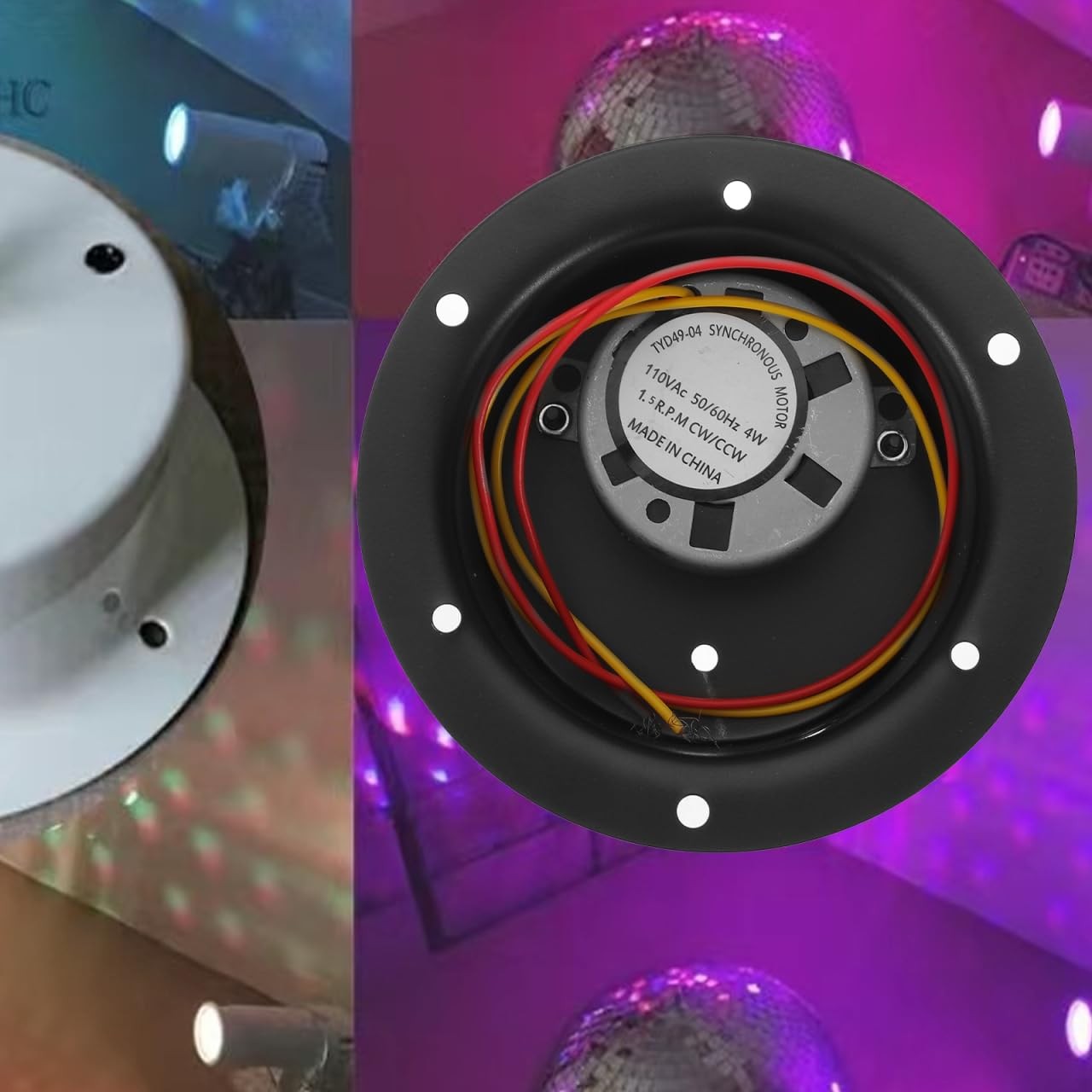 Heavy Duty Disco Ball Motor Electric Rotator 110V 4.33×4.33×2.36 Inch Event