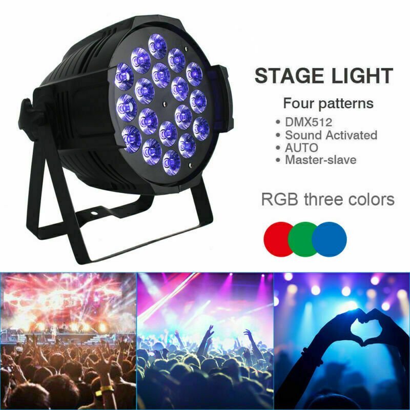 10PCS Par Stage Light 270W RGBW 18 LED Strobe Beam DMX512 DJ Disco Party Show
