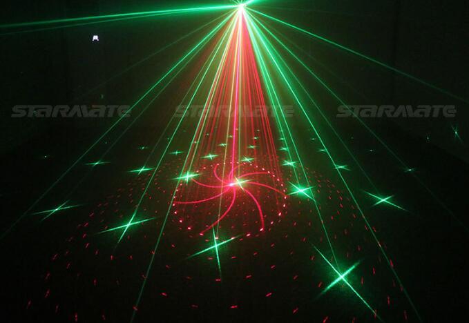 18 Gobos Remote Stage Lighting Red Green Laser BLUE LED DJ KTV Home Xmas Light