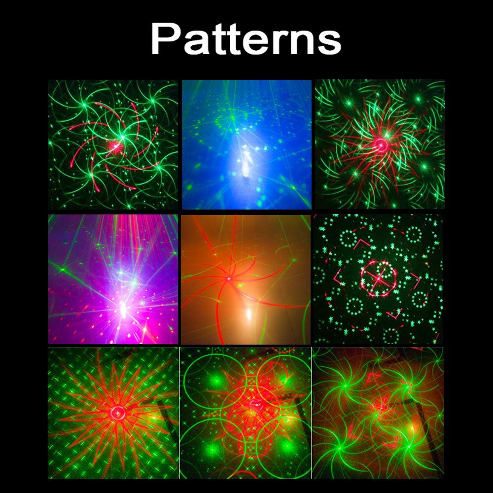 480Pattern Laser Projector Stage Lighting LED RGB DJ Disco KTV Show Party Lights