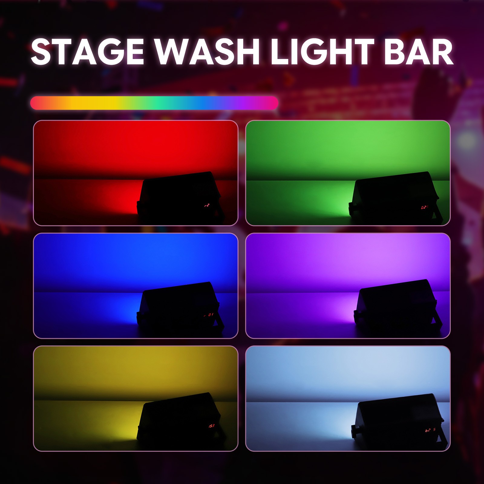 Disco Light 768LEDs Wall Wash light DMX512 RGB Beam Stage Lighting DJ Disco Club